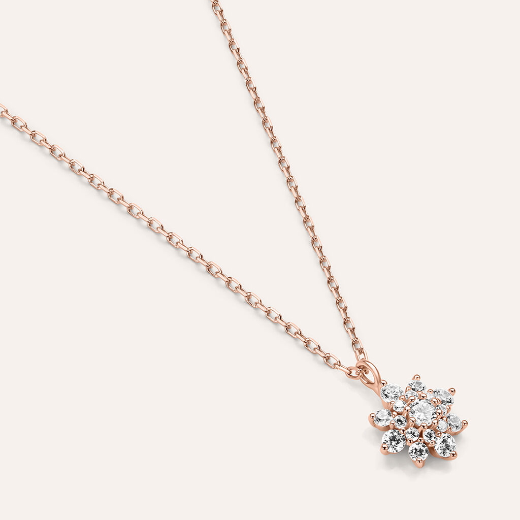 Collana Silver Elegance Argento Rosa Cubic Zirconia - Collane Donna | Stroili