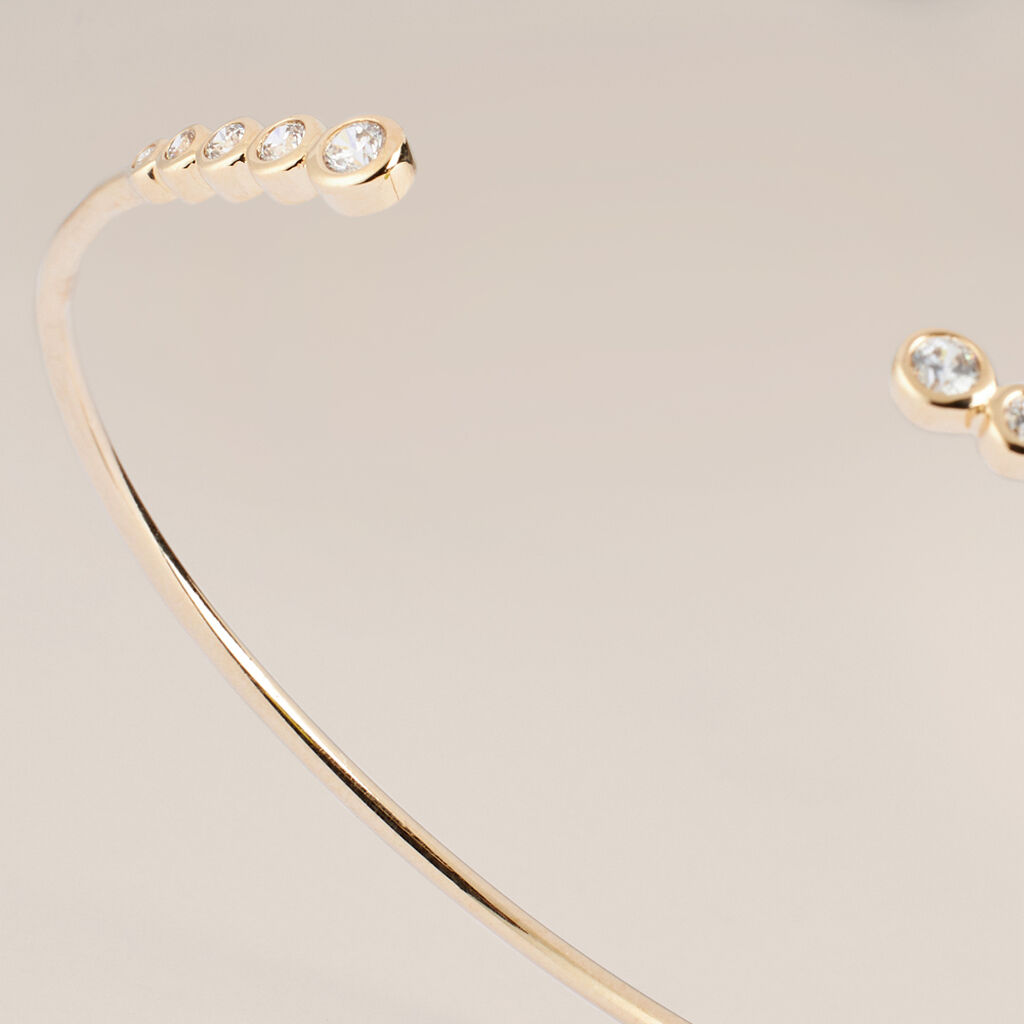 Bangle Golden Dream Placcato Oro Giallo Cubic Zirconia