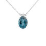 Collana Punto Luce Amélie Oro Bianco Topazio Cubic Zirconia