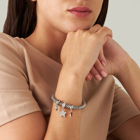 Bracciale Lady Chic Acciaio Bicolore Bianco / Rosa Cristallo - Bracciali Donna | Stroili