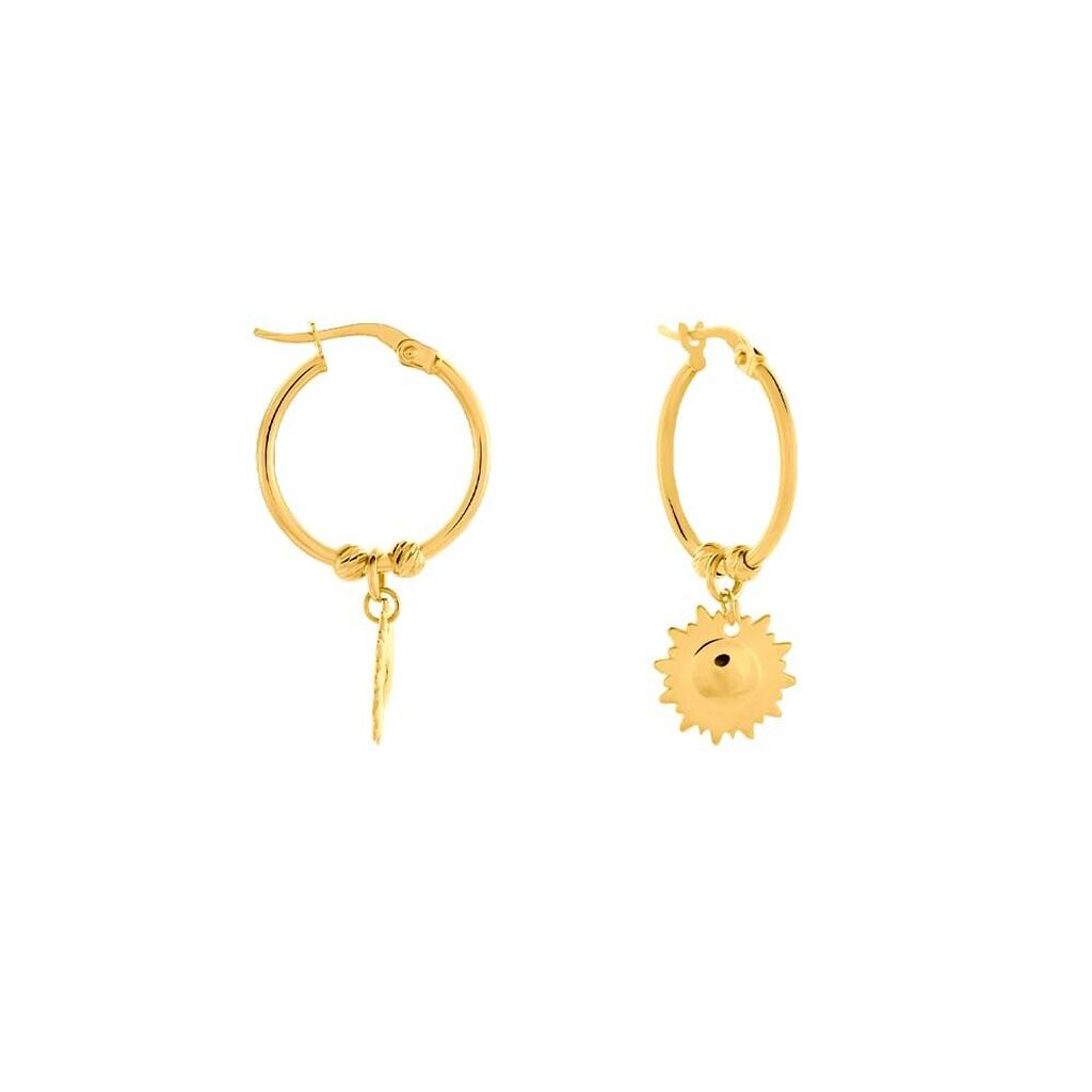 Orecchini A Cerchio Beverly Oro Giallo