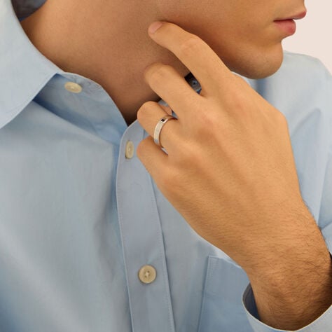Fede Classica 4.5 mm Oro Bianco - Anelli con Incisione Uomo | Stroili