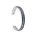 Bracciale bangle in ottone rodiato e glitter antracite - Bracciali Donna | Stroili