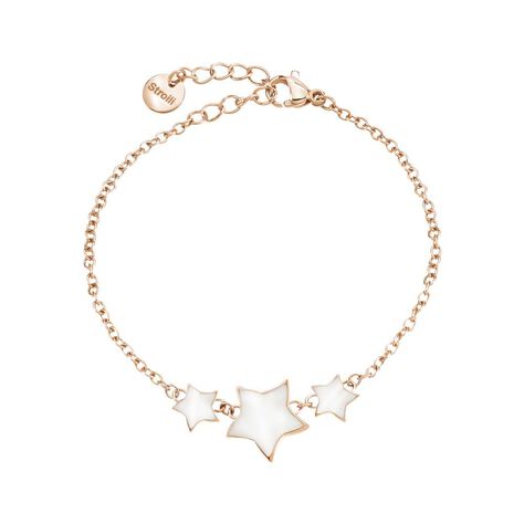 Bracciale in acciaio e stella smalto bianco - Bracciali Donna | Stroili
