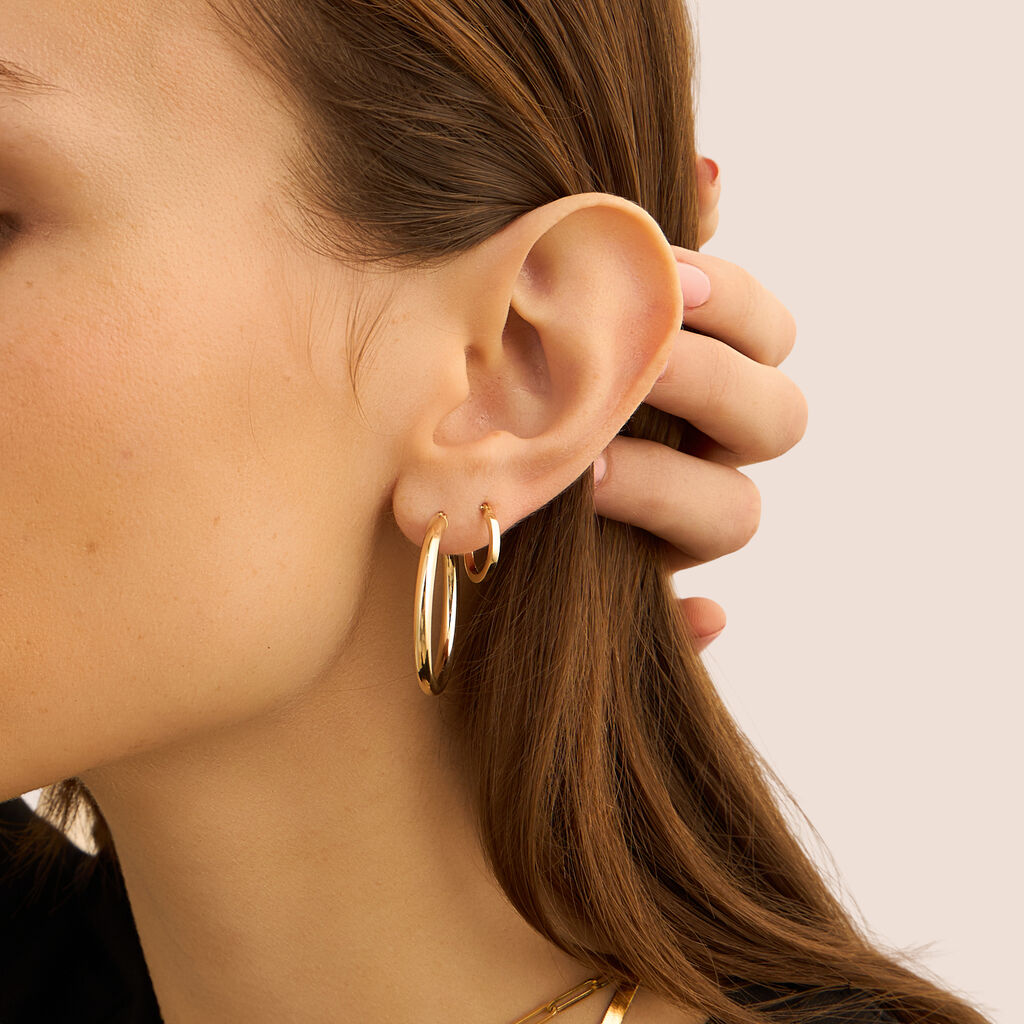 Orecchini A Cerchio Toujours Oro Giallo - Orecchini a Cerchio Donna | Stroili