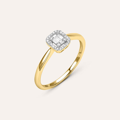 Anello Solitario Sophia Oro Giallo Diamante - Anelli con Pietre Donna | Stroili