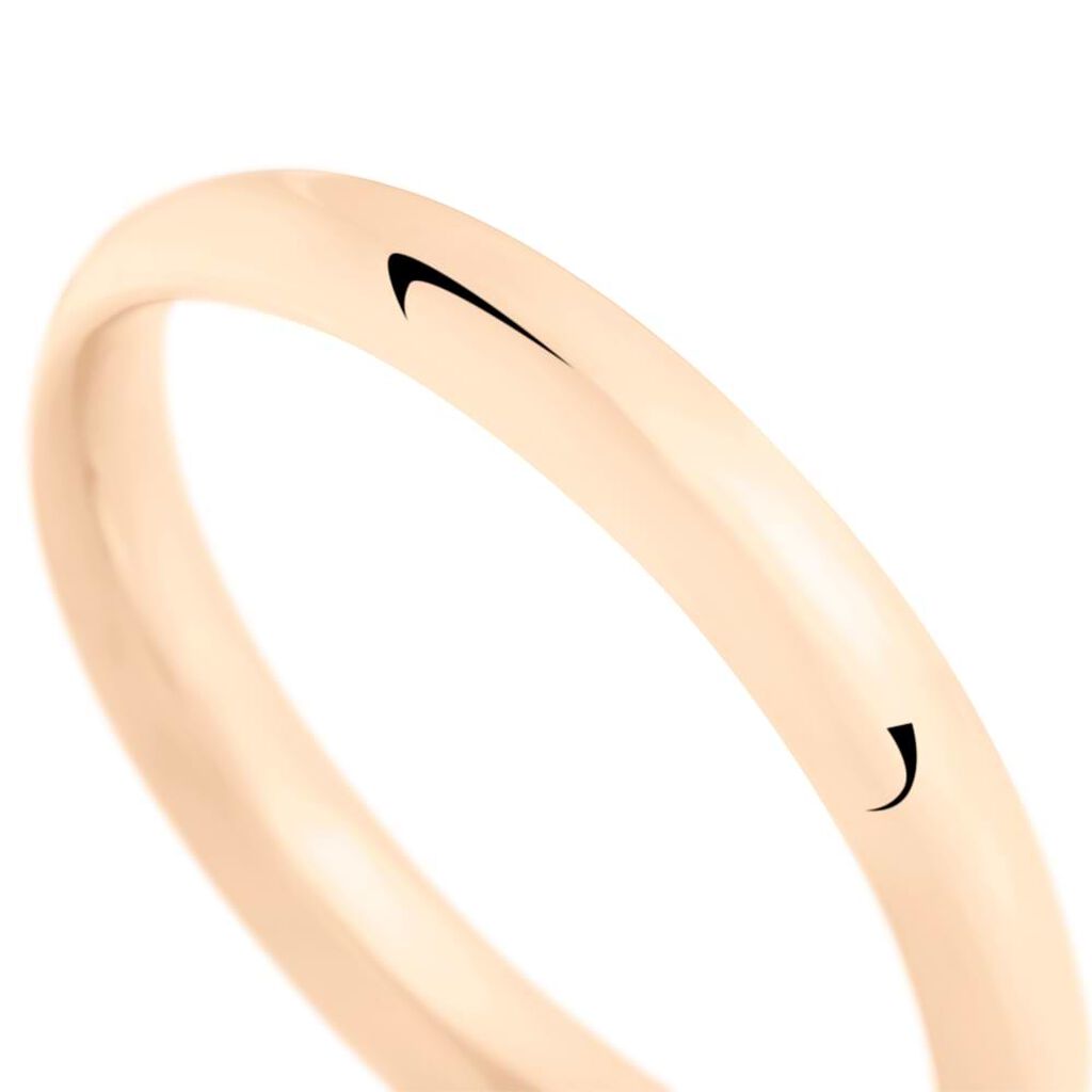 Fede Comoda Leggera 3.5 mm Oro Rosa
