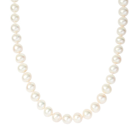 Collana Gabrielle Oro Bianco Perla D'Acqua Dolce - Collane Donna | Stroili