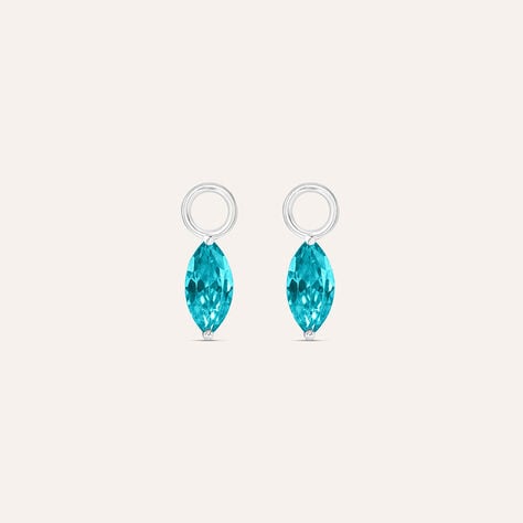 Charm per Orecchini a Cerchio Silver Rainbow Argento Rodiato Cubic Zirconia - Orecchini Componibili Donna | Stroili