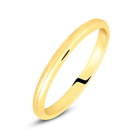 Fede Francesina 2.5 mm Oro Giallo - Anelli con Incisione Unisex | Stroili