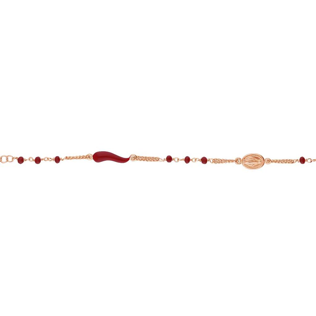 Bracciale Rosario Silver Soul Argento Rosa Cristallo - Bracciali con Rosario Donna | Stroili