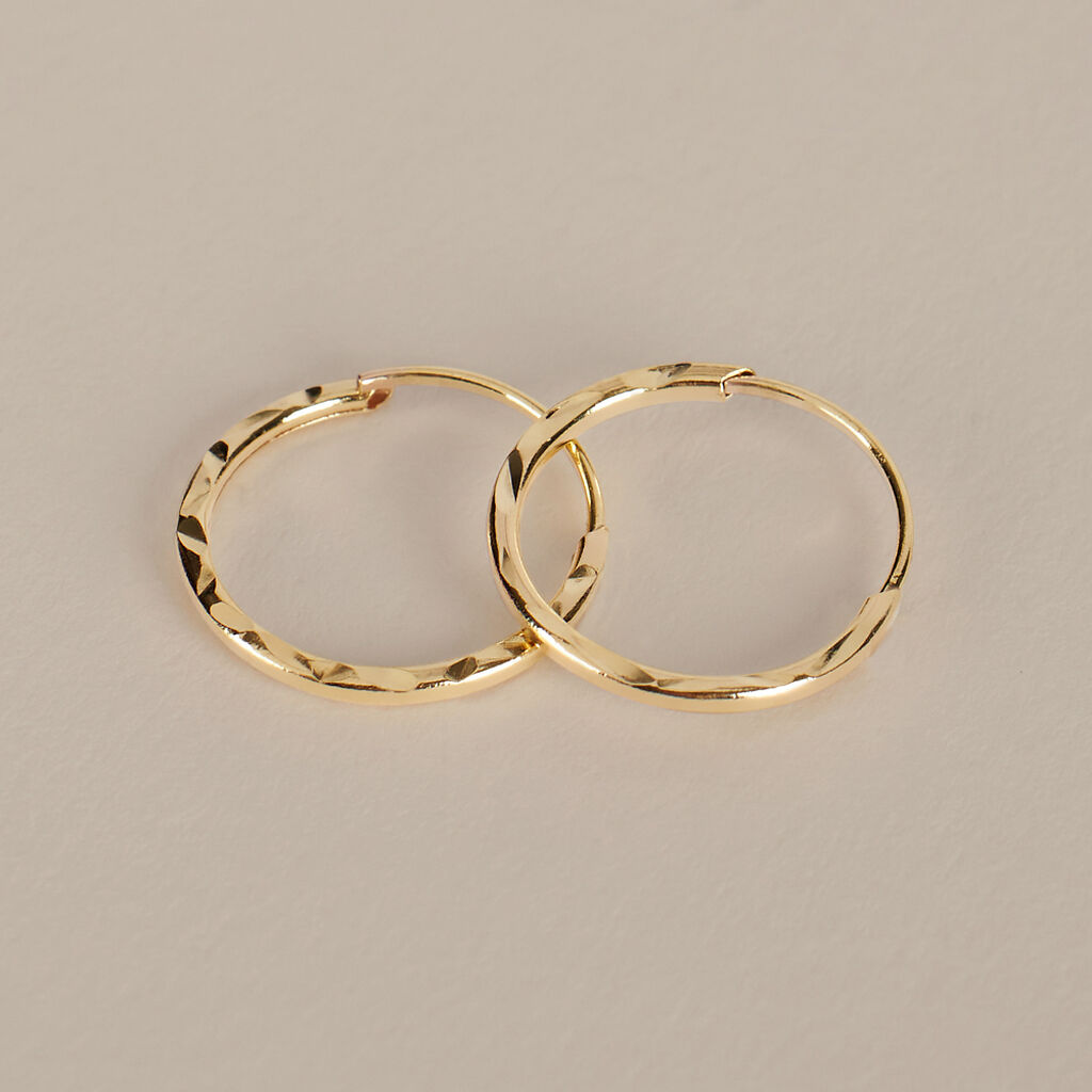 Orecchini A Cerchio Toujours Oro Bianco