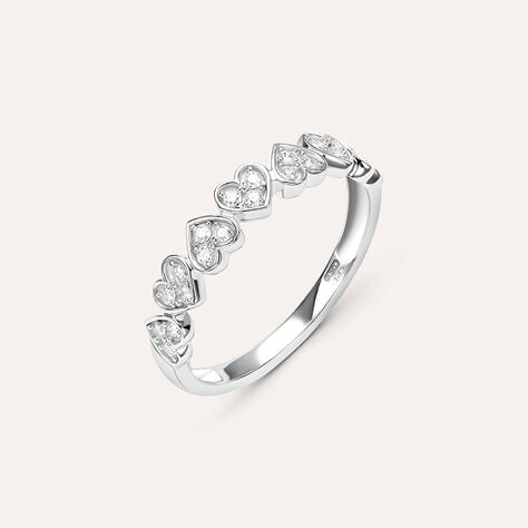Anello Riviere Sophia Oro Bianco Diamante - Anelli Riviere Donna | Stroili