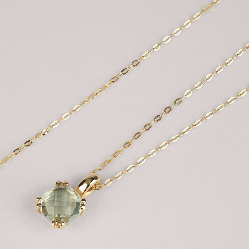 Collana Punto Luce Am&eacute;lie Oro Giallo Ametista