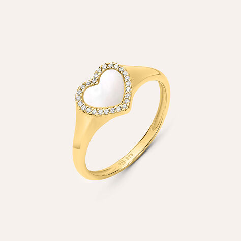 Anello Chevalier Beverly Oro Giallo Madreperla Cubic Zirconia - Anelli Chevalier Donna | Stroili