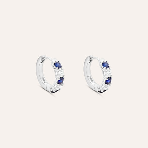 Orecchini A Cerchio Silver Elegance Argento Rodiato Cubic Zirconia - Orecchini a Cerchio Donna | Stroili