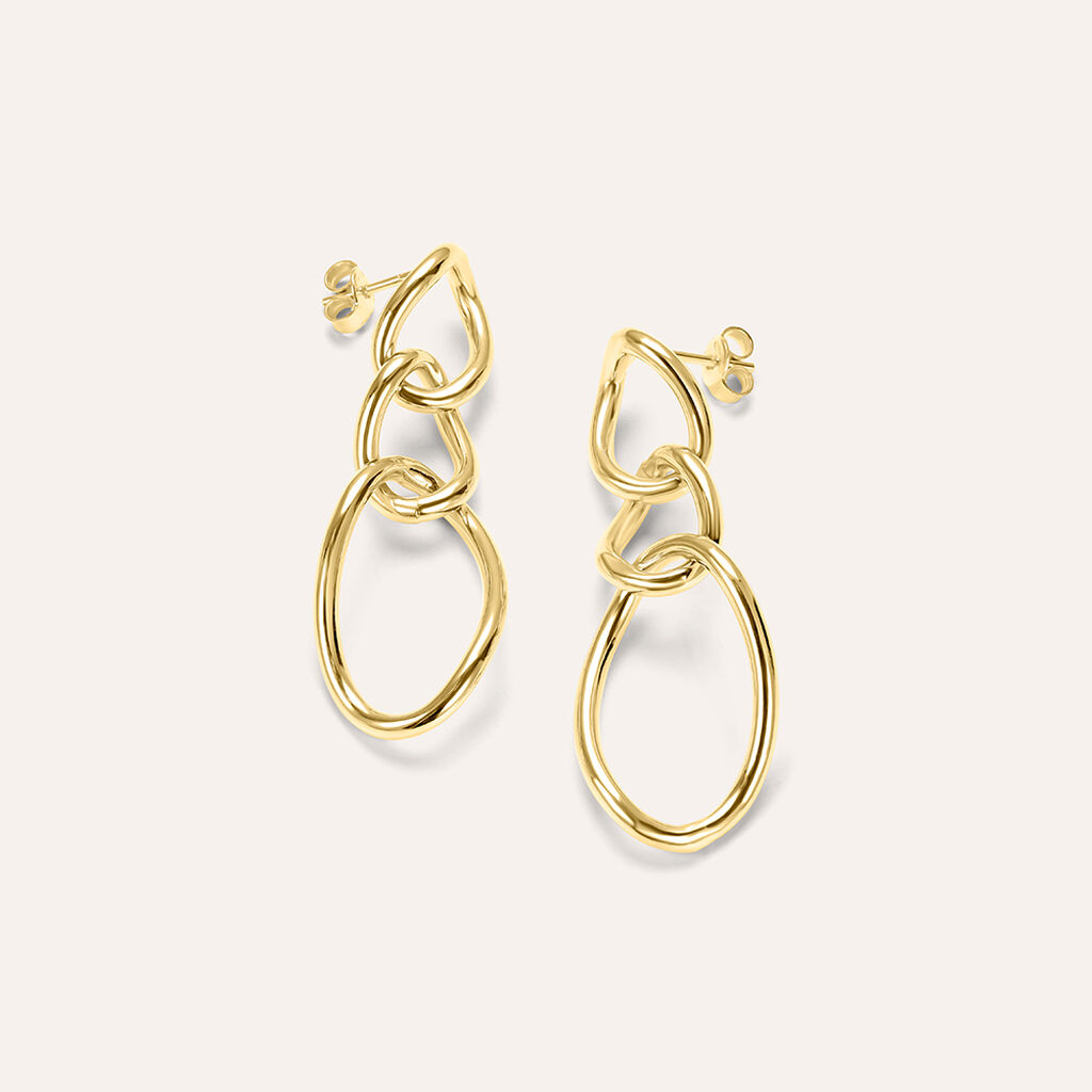 Orecchini Pendenti Gold Essence Oro Giallo