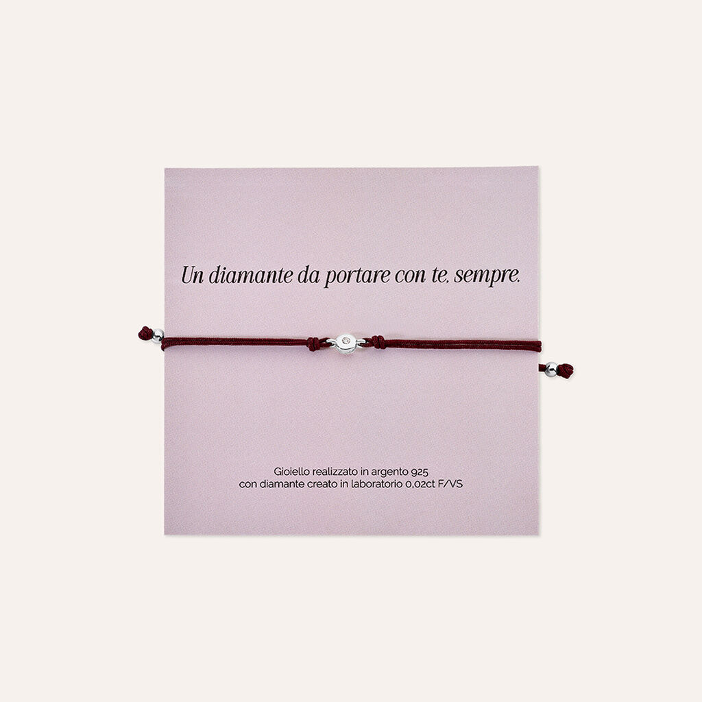 Bracciale Punto Luce Silver Diamonds Argento Rodiato Diamante Lab-Grown