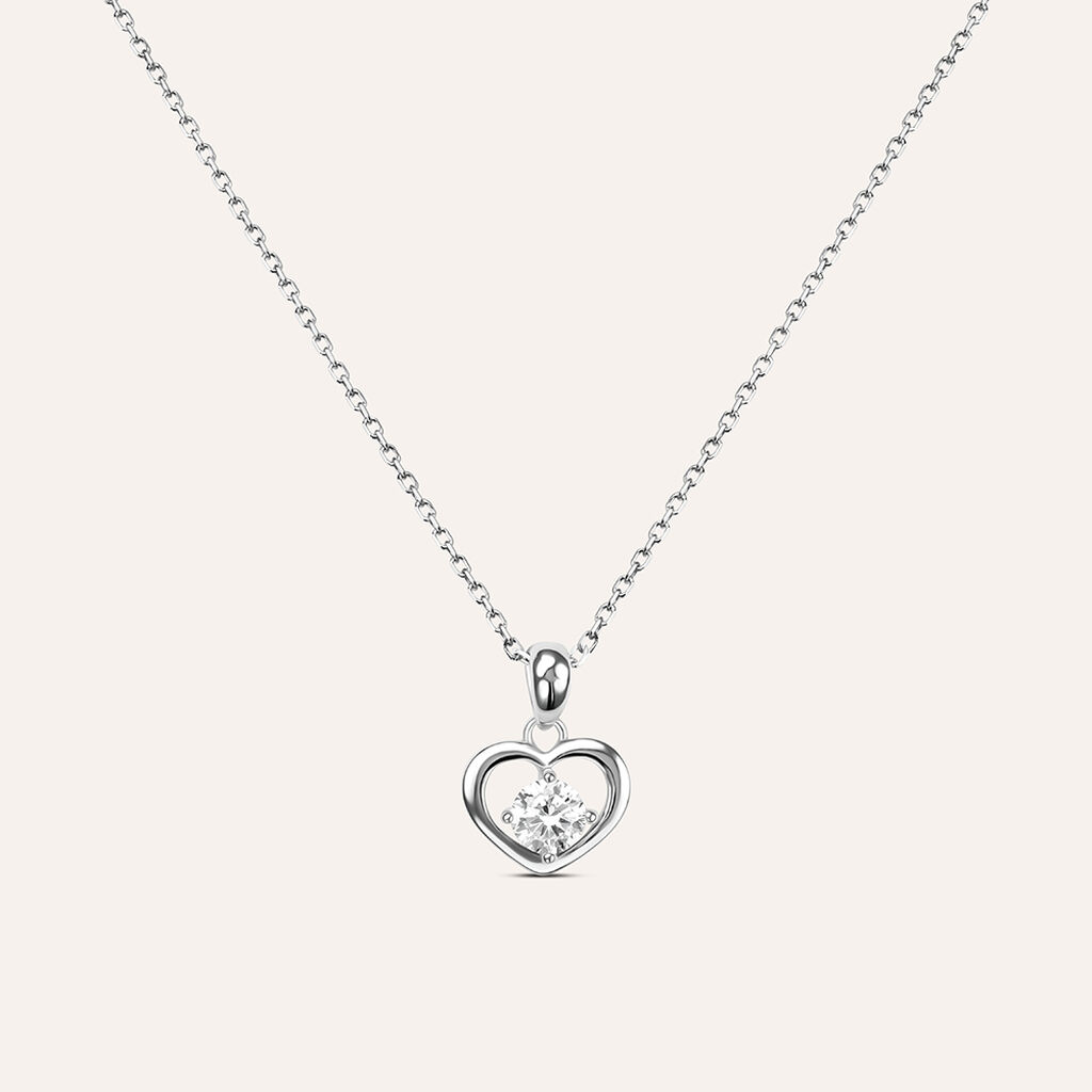 Collana Silver Elegance Argento Rodiato Cubic Zirconia