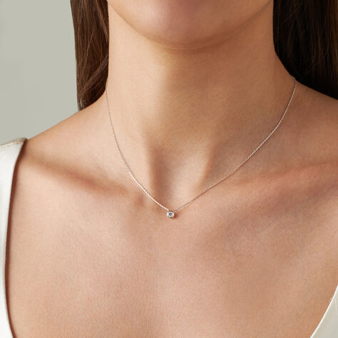 Collana Punto Luce Grace Oro Bianco Diamante - Collane Punto Luce Donna | Stroili