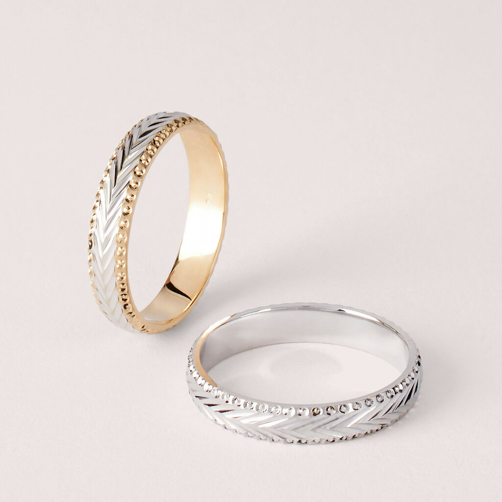 Fede Classica Diamantata 3.5 mm Oro Bianco