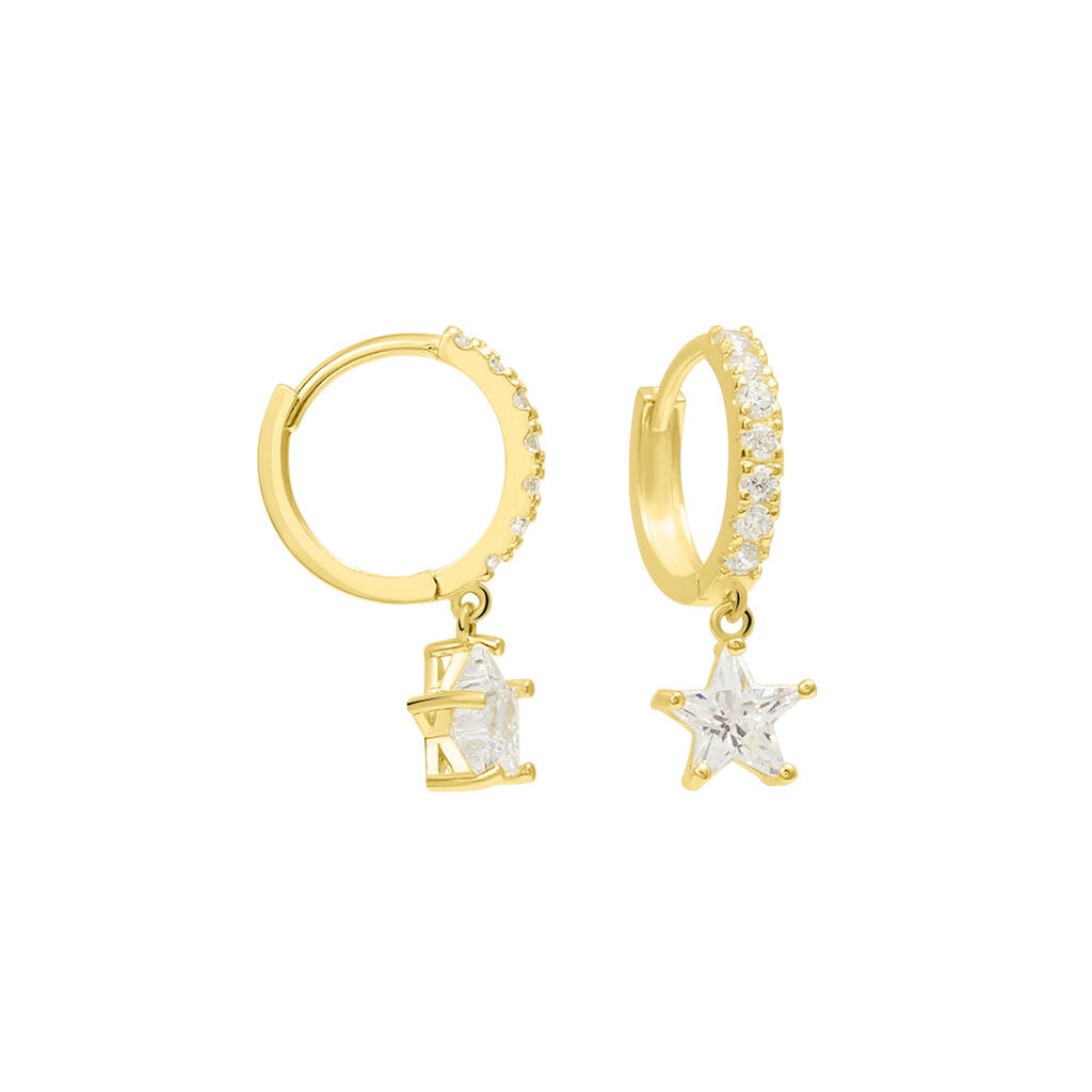 Orecchini A Cerchio Toujours Oro Giallo Cubic Zirconia - Orecchini a Cerchio Donna | Stroili
