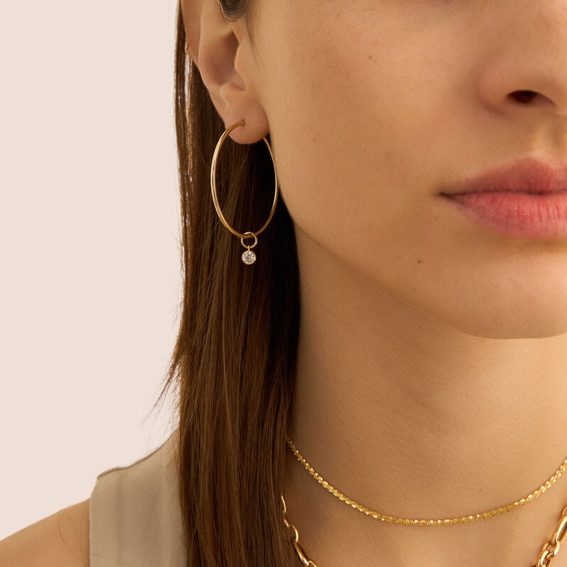 Charm Toujours Oro Giallo Cubic Zirconia - Orecchini Componibili Donna | Stroili