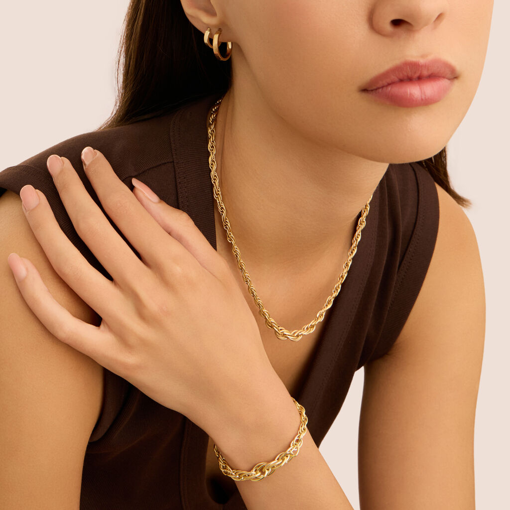 Orecchini A Cerchio Toujours Oro Giallo