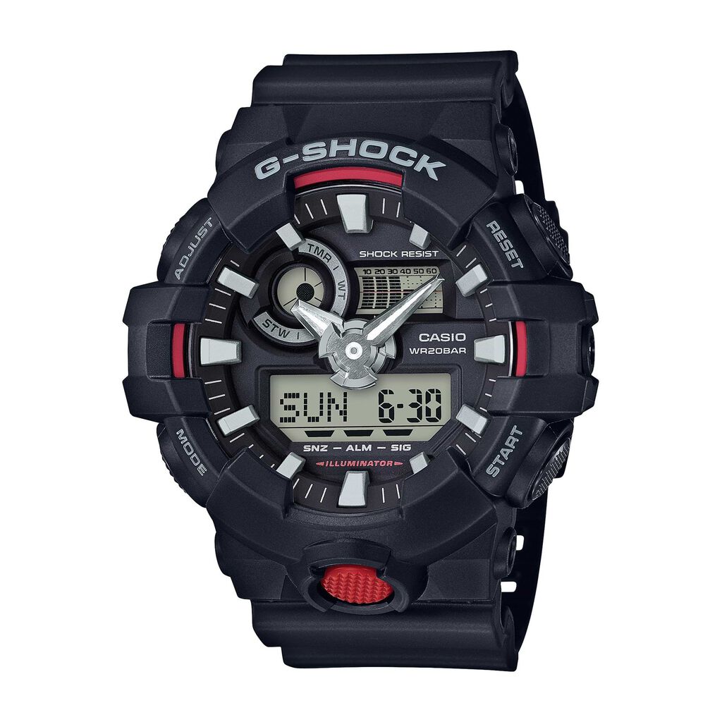 Orologio Cronografo Uomo Casio G-Shock quadrante nero GA-700-1AER-RE21