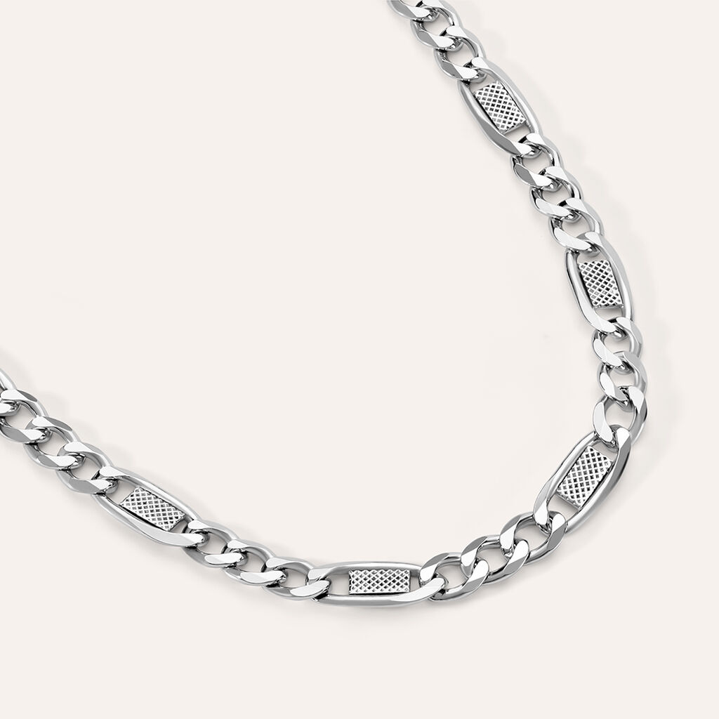 Catena Gentleman Argento Rodiato