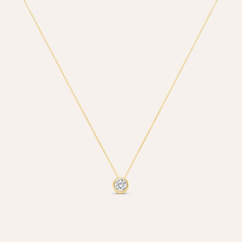 Collana Punto Luce Claire Oro Giallo Cubic Zirconia - Collane Punto Luce Donna | Stroili