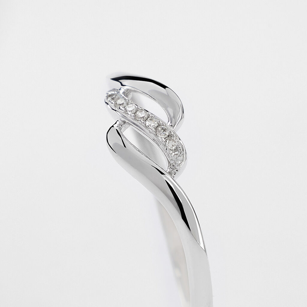 Anello Fantasia Sophia Oro Bianco Diamante - Anelli con Pietre Donna | Stroili