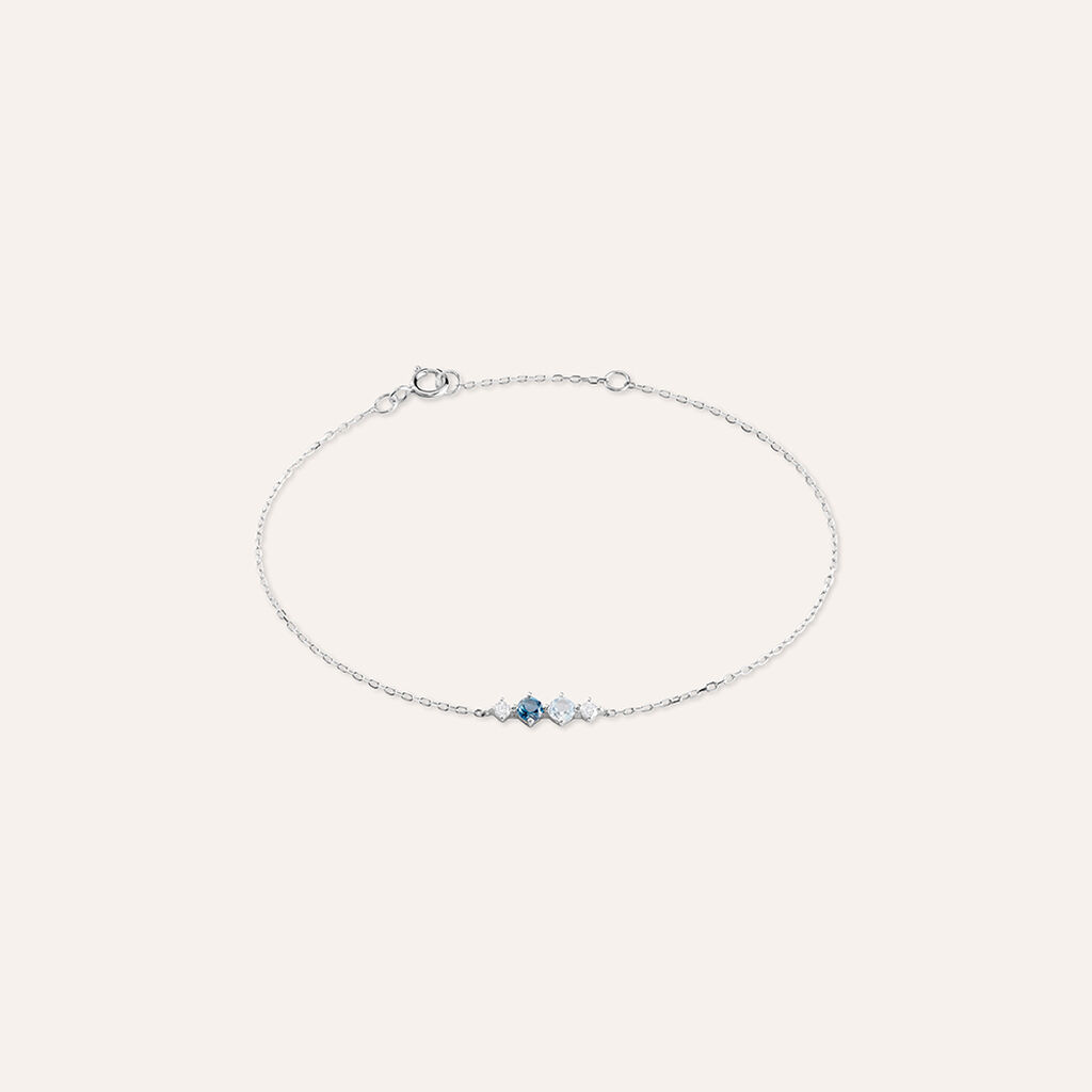 Bracciale Am&eacute;lie Oro Bianco Topazio Cubic Zirconia