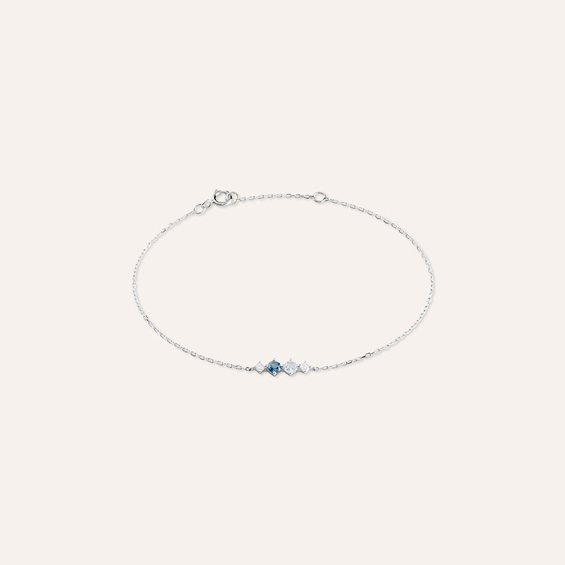 Bracciale Am&eacute;lie Oro Bianco Topazio Cubic Zirconia - Bracciali Donna | Stroili