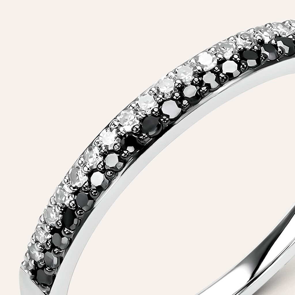 Anello Fascia Sophia Oro Bianco Diamante - Anelli con Pietre Donna | Stroili