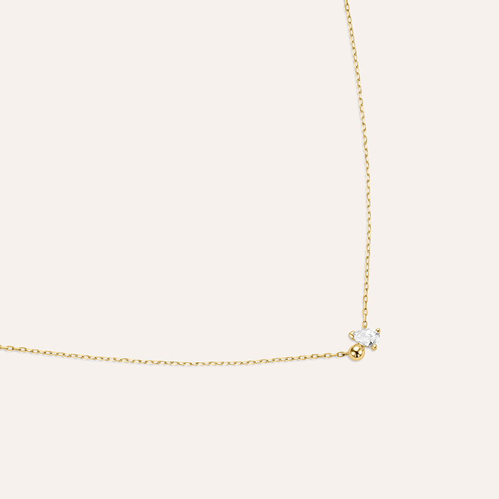 Collana Diamade Glam Oro Giallo Diamante Lab-Grown