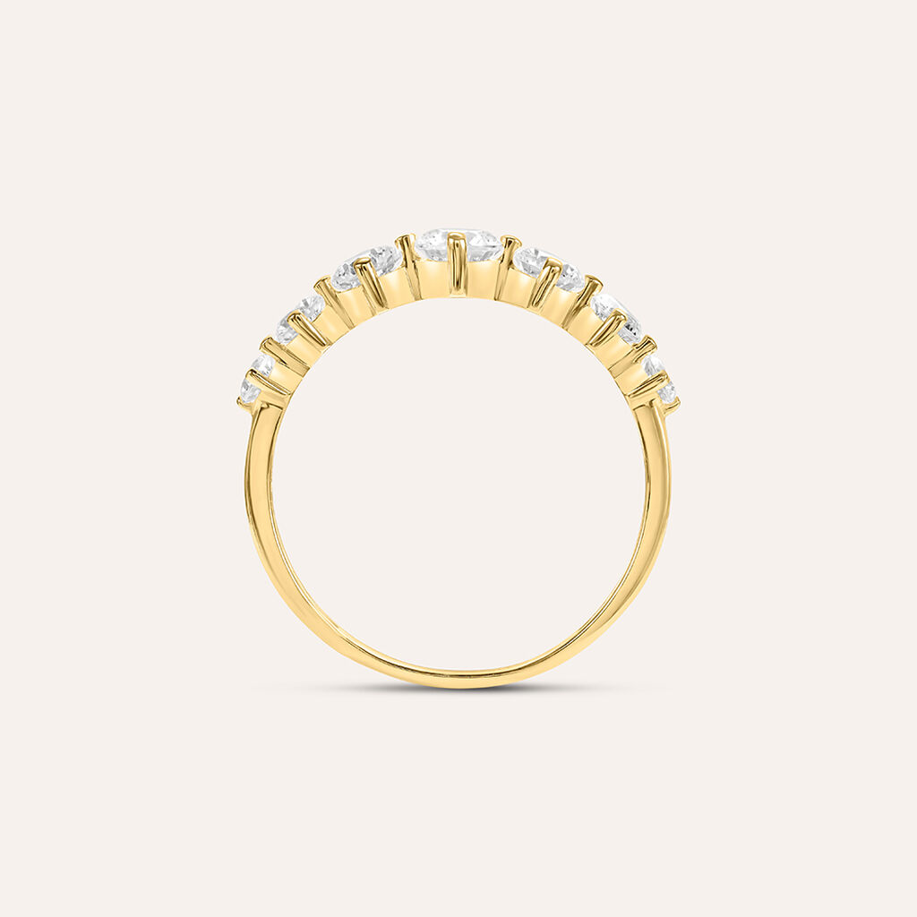 Anello Riviere Claire Oro Giallo Cubic Zirconia - Anelli Riviere Donna | Stroili
