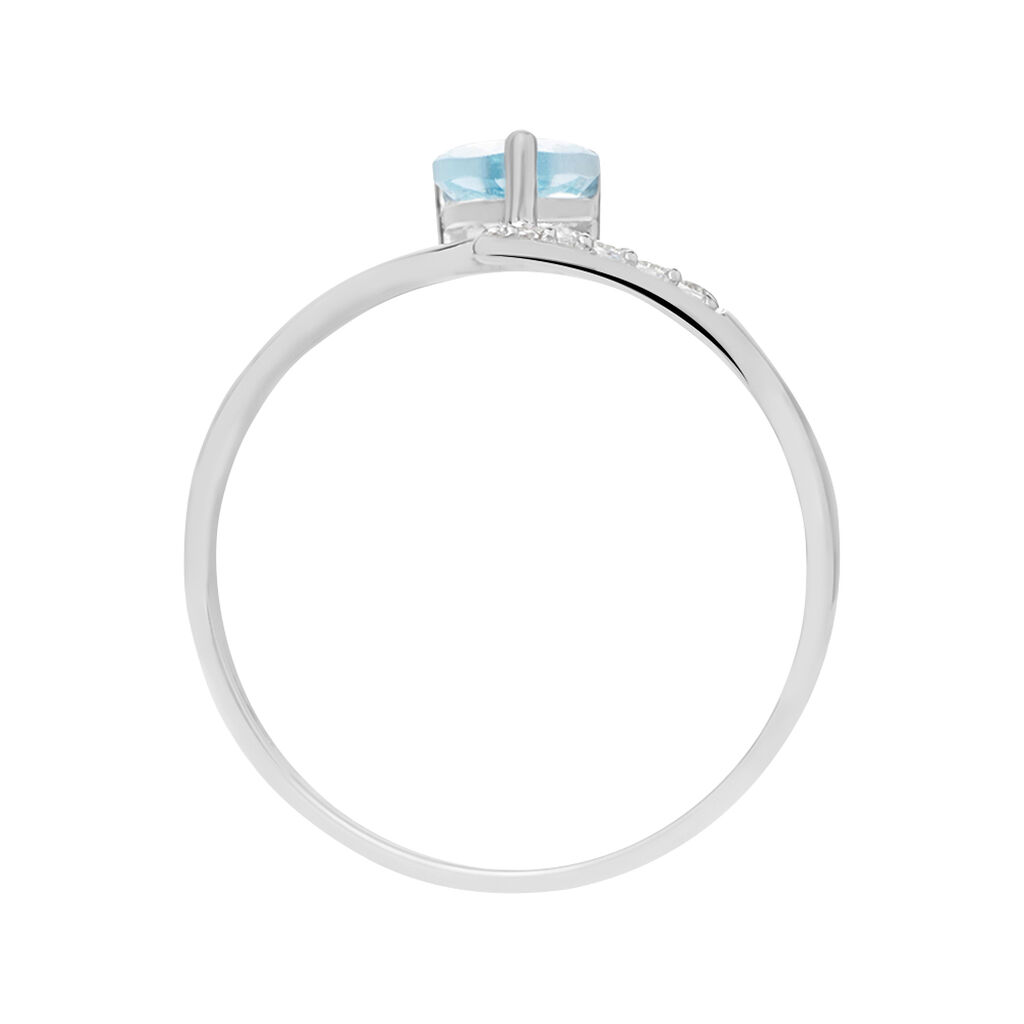 Anello Solitario Amélie Oro Bianco Topazio Cubic Zirconia - Anelli con Pietre Donna | Stroili