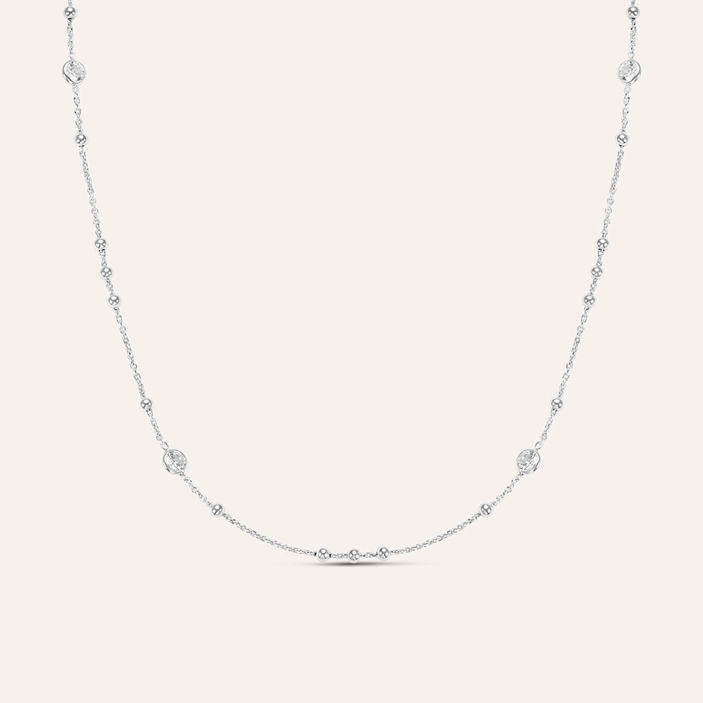 Collana Silver Elegance Argento Rodiato Cubic Zirconia