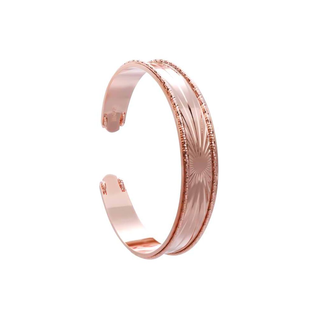 Bracciale bangle raggi in bronzo rosato - Bracciali Donna | Stroili