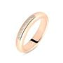 Fede Classica Leggera 4 mm Oro Rosa Diamante
