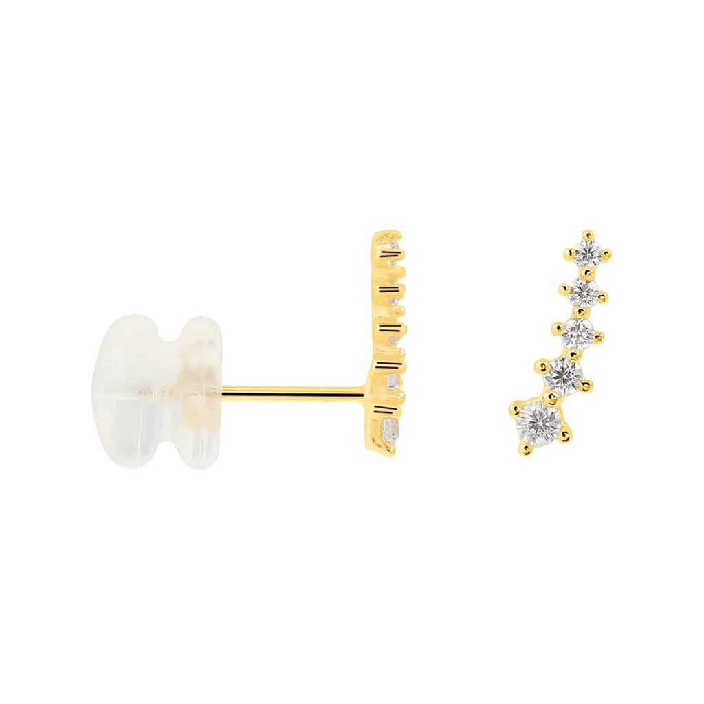 Orecchini Lobo Bon Ton Oro Giallo Cubic Zirconia - Orecchini a Lobo Donna | Stroili