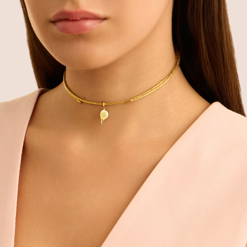 Pendente Racchetta Da Padel Poème Oro Giallo - Ciondoli Unisex | Stroili