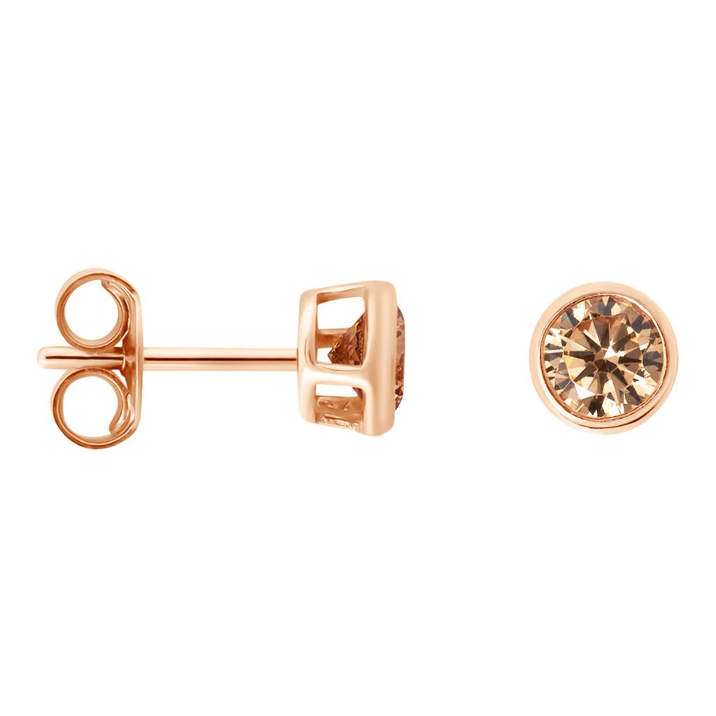 Orecchini Lobo Punto Luce Silver Rainbow Argento Rosa Cubic Zirconia - Orecchini a Lobo Donna | Stroili
