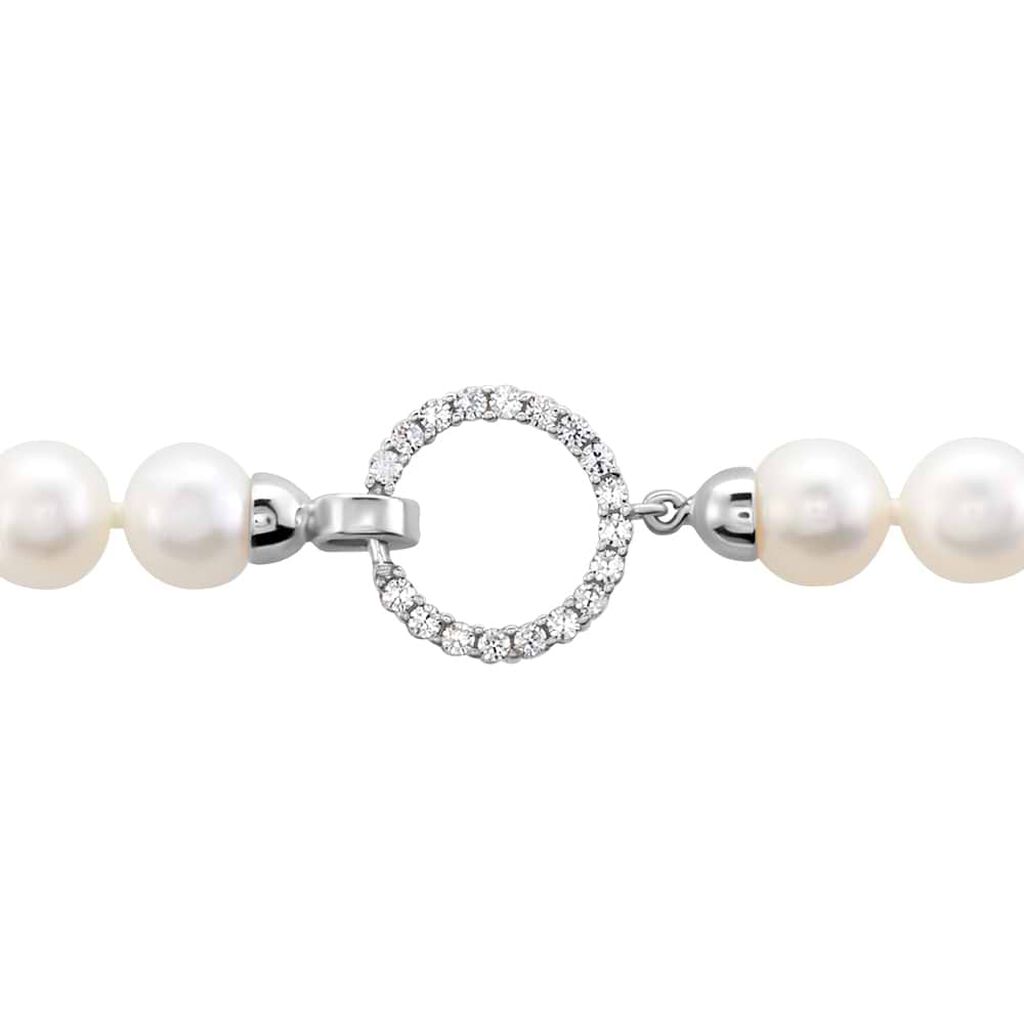 Bracciale Gabrielle Oro Bianco Perla D'Acqua Dolce Cubic Zirconia - Bracciali Donna | Stroili