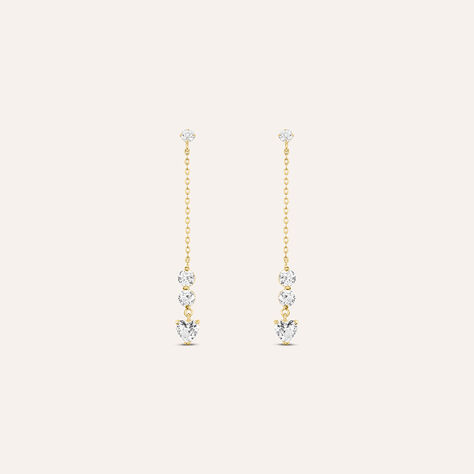 Orecchini Pendenti Claire Oro Giallo Cubic Zirconia - Orecchini Pendenti Donna | Stroili