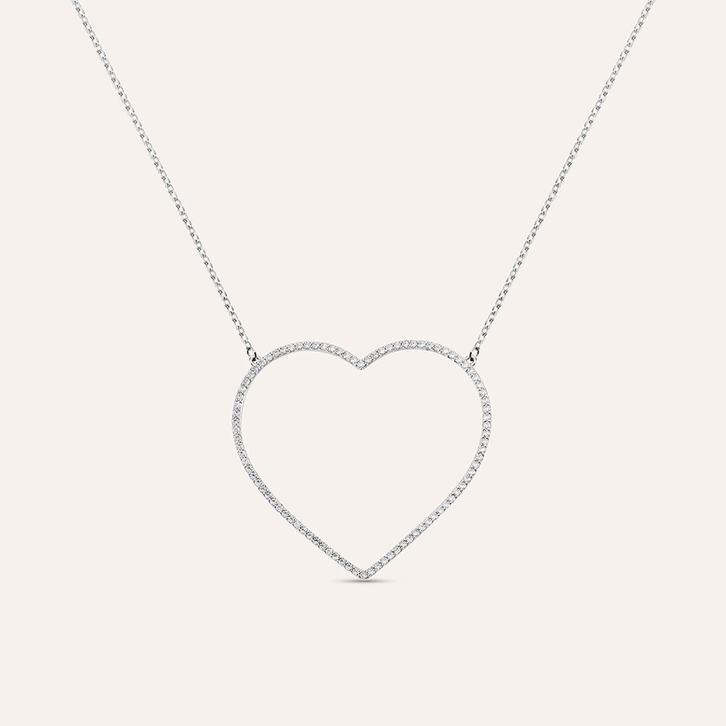 Collana Silver Shine Argento Rodiato Cubic Zirconia