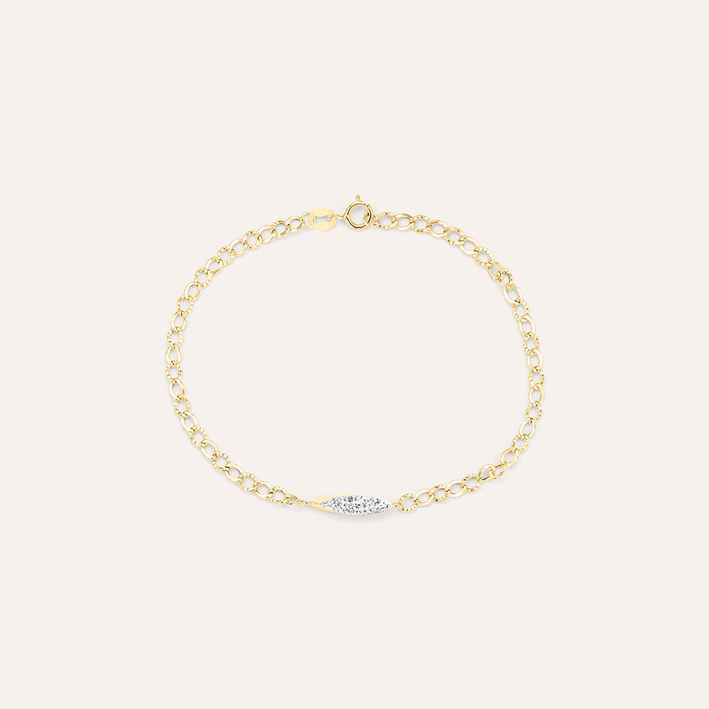 Bracciale Crystal Gold Oro Giallo Cristallo