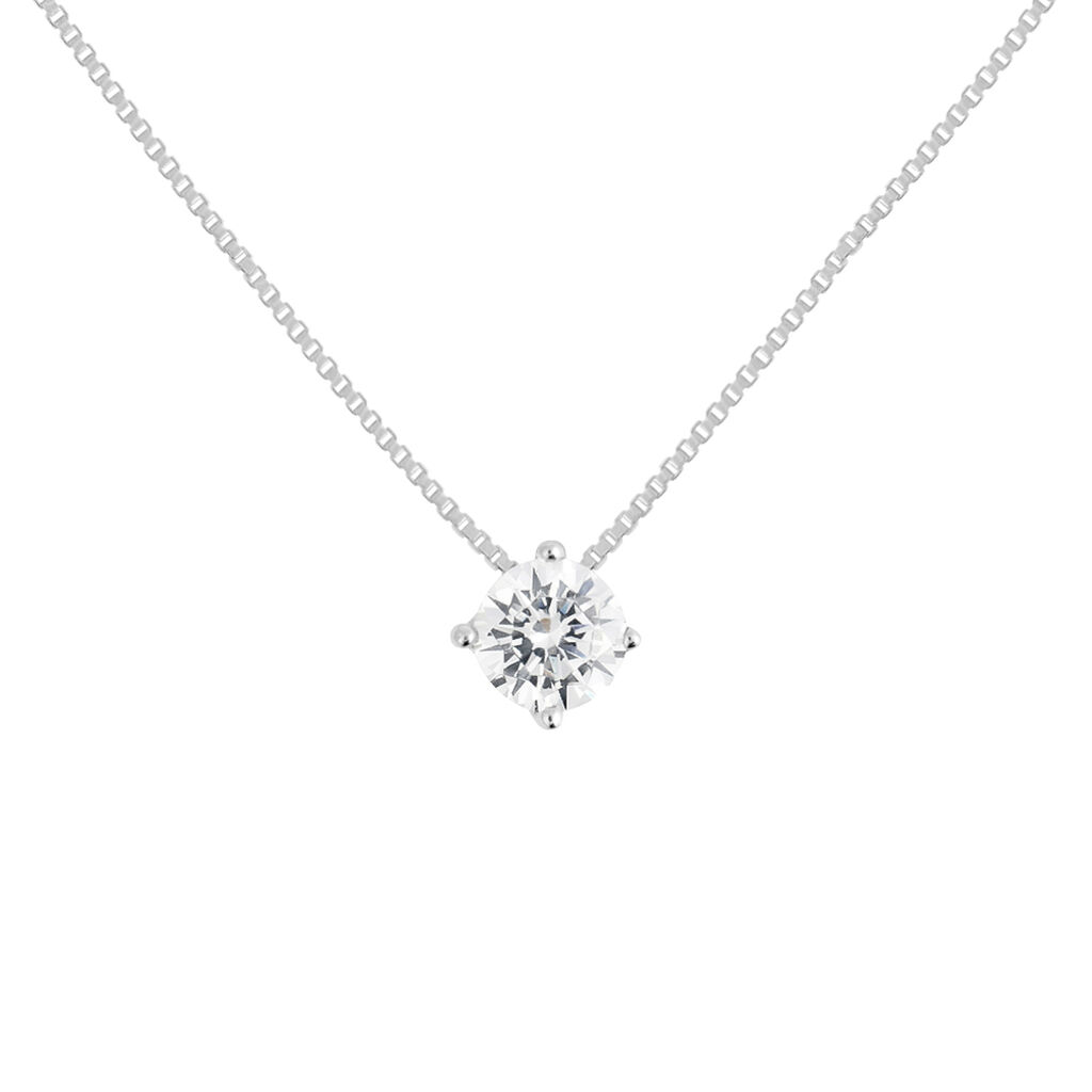 Collana Punto Luce Silver Elegance Argento Rodiato Cubic Zirconia - Collane Punto Luce Donna | Stroili