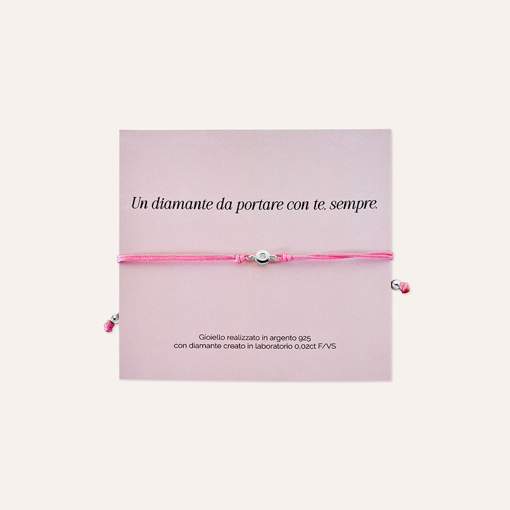 Bracciale Punto Luce Silver Diamonds Argento Rodiato Diamante Lab-Grown